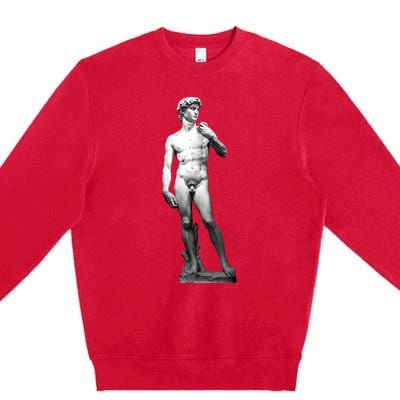 David Statue By Michelangelo Premium Crewneck Sweatshirt