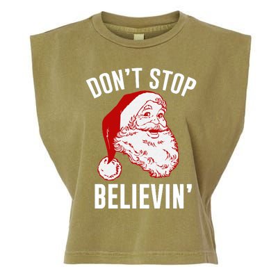 Don't Stop Believing Garment-Dyed Women's Muscle Tee