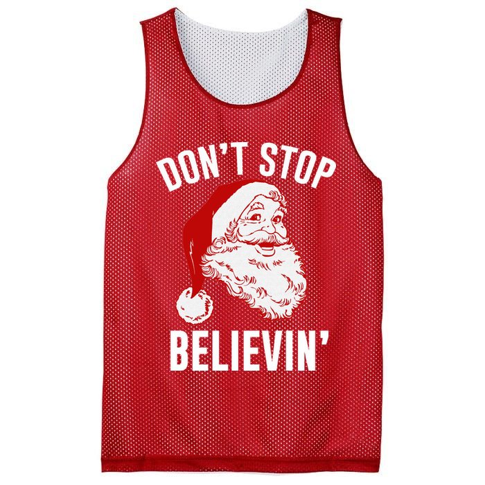Don't Stop Believing Mesh Reversible Basketball Jersey Tank