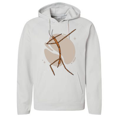 Dabbing Stick Bug Performance Fleece Hoodie