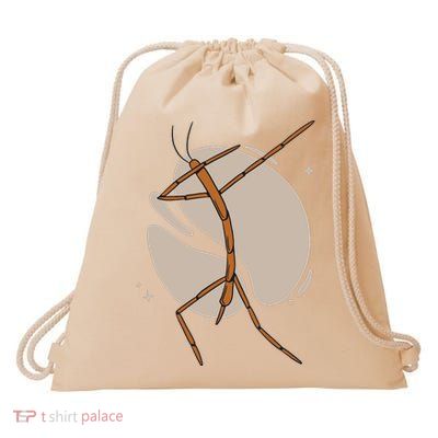 Dabbing Stick Bug Drawstring Bag