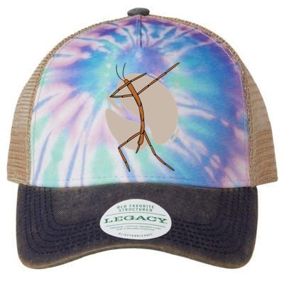 Dabbing Stick Bug Legacy Tie Dye Trucker Hat