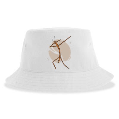 Dabbing Stick Bug Sustainable Bucket Hat