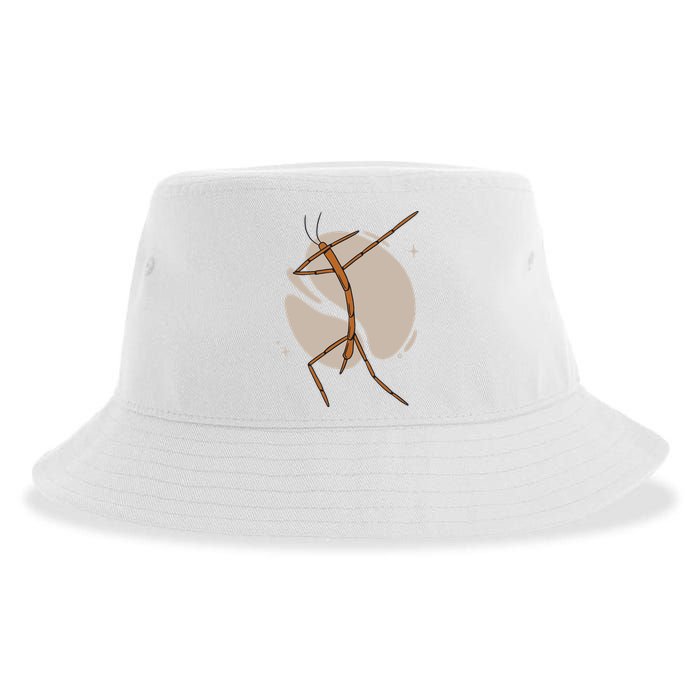 Dabbing Stick Bug Sustainable Bucket Hat