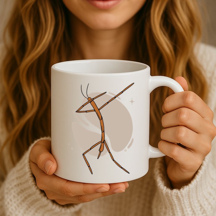 Dabbing Stick Bug Mug