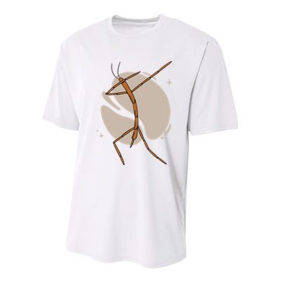 Dabbing Stick Bug Youth Performance Sprint T-Shirt