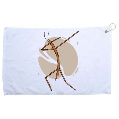 Dabbing Stick Bug Grommeted Golf Towel