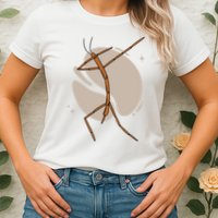 Dabbing Stick Bug Womens T-Shirt