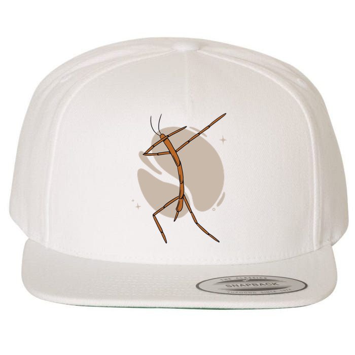 Dabbing Stick Bug Wool Snapback Cap