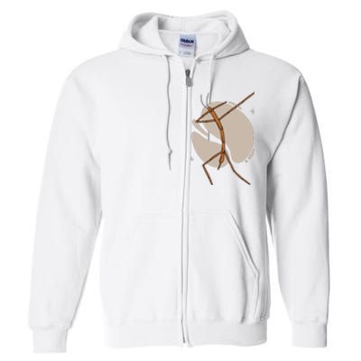 Dabbing Stick Bug Full Zip Hoodie