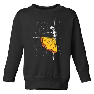 Dancing Skeleton Ballerina Ballet Dance Halloween Girl Women Toddler Sweatshirt