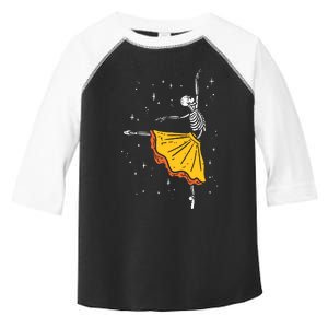 Dancing Skeleton Ballerina Ballet Dance Halloween Girl Women Toddler Fine Jersey T-Shirt