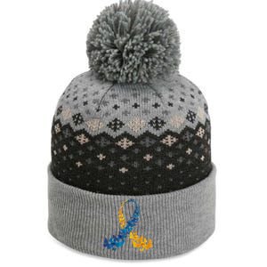 Down Syndrome Butterfly Awareness The Baniff Cuffed Pom Beanie