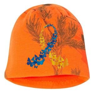 Down Syndrome Butterfly Awareness Kati - Camo Knit Beanie