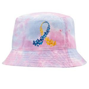 Down Syndrome Butterfly Awareness Tie-Dyed Bucket Hat