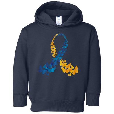 Down Syndrome Butterfly Awareness Toddler Hoodie