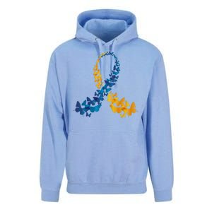 Down Syndrome Butterfly Awareness Unisex Surf Hoodie