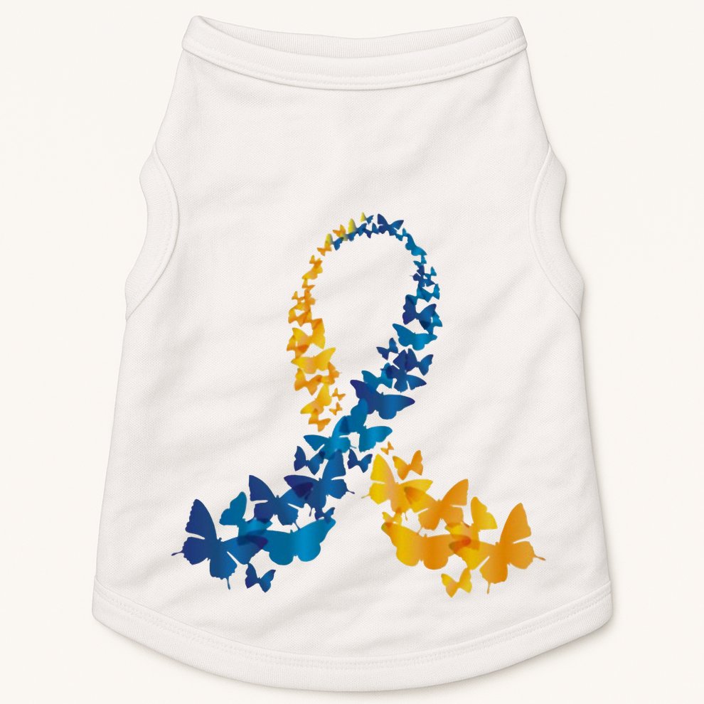 Down Syndrome Butterfly Awareness Doggie Tank