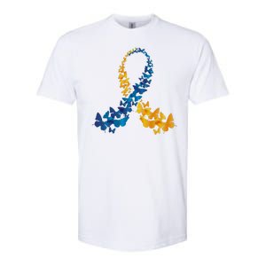 Down Syndrome Butterfly Awareness Softstyle® CVC T-Shirt