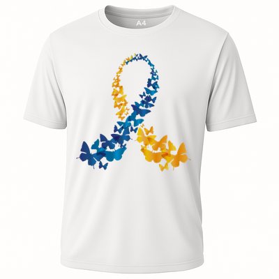 Down Syndrome Butterfly Awareness Performance Shirt