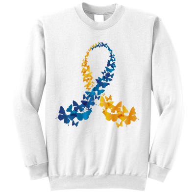 Down Syndrome Butterfly Awareness Sweatshirt