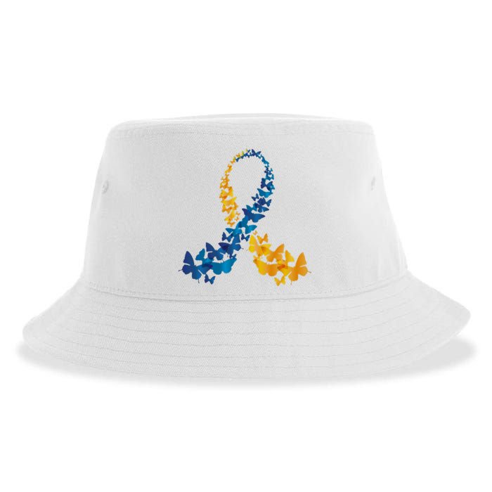 Down Syndrome Butterfly Awareness Sustainable Bucket Hat