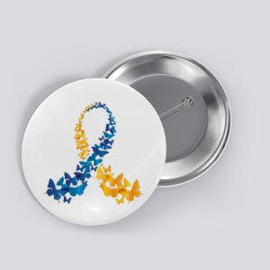 Down Syndrome Butterfly Awareness Button