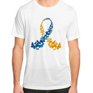 Down Syndrome Butterfly Awareness Adult ChromaSoft Performance T-Shirt