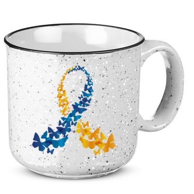 Down Syndrome Butterfly Awareness 15oz Campfire Ceramic Mug