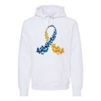 Down Syndrome Butterfly Awareness Premium Hoodie