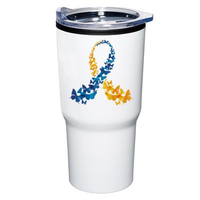 Down Syndrome Butterfly Awareness Tumbler