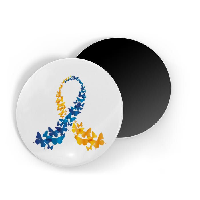 Down Syndrome Butterfly Awareness Magnet