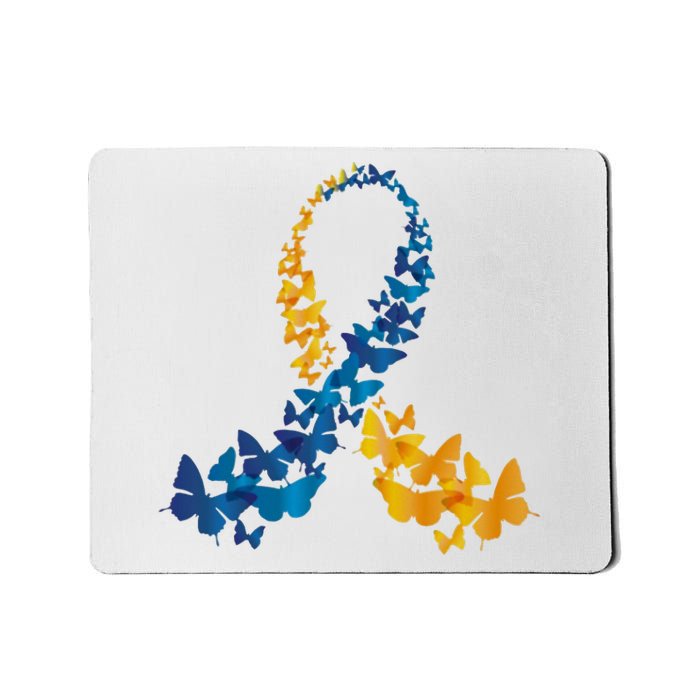 Down Syndrome Butterfly Awareness Mousepad