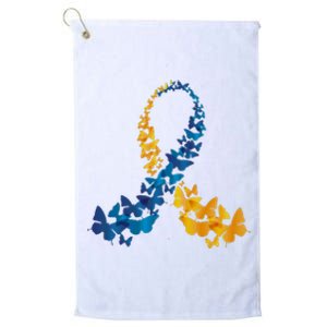 Down Syndrome Butterfly Awareness Platinum Collection Golf Towel