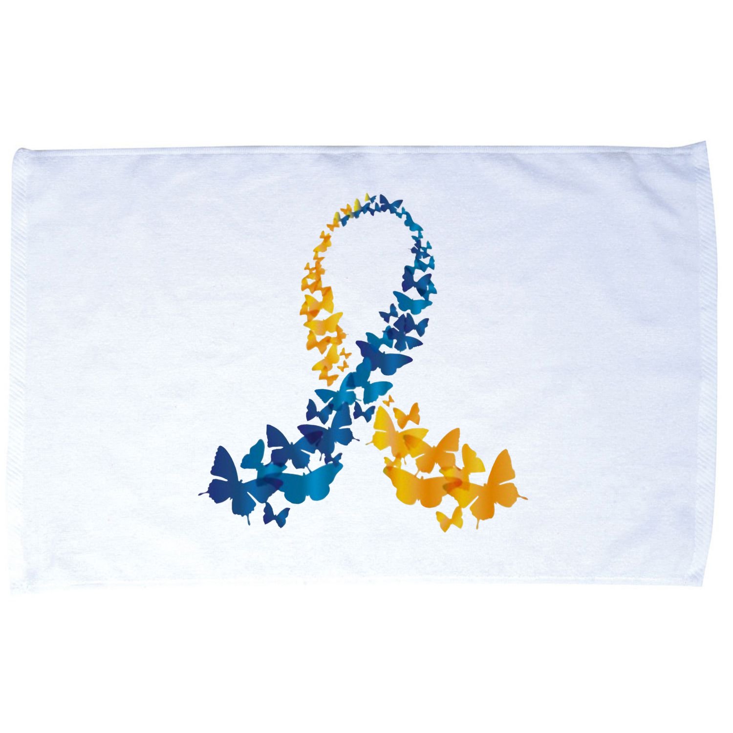 Down Syndrome Butterfly Awareness Microfiber Hand Towel