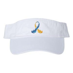 Down Syndrome Butterfly Awareness Valucap Bio-Washed Visor