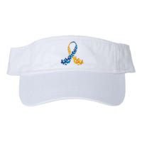 Down Syndrome Butterfly Awareness Valucap Bio-Washed Visor