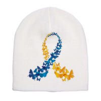 Down Syndrome Butterfly Awareness Short Acrylic Beanie