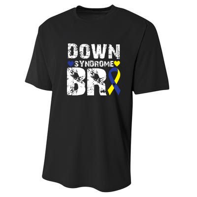 Down Syndrome Bro Family Matching For Down Syndrome Awareness Gift Performance Sprint T-Shirt