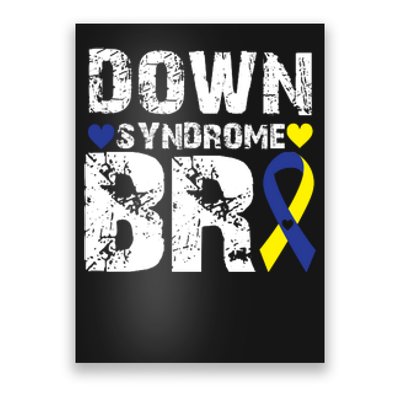 Down Syndrome Bro Family Matching For Down Syndrome Awareness Gift Poster