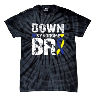 Down Syndrome Bro Family Matching For Down Syndrome Awareness Gift Tie-Dye T-Shirt