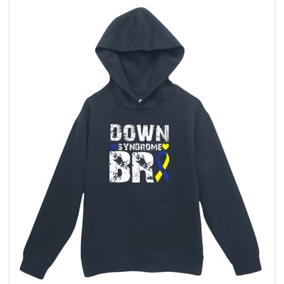 Down Syndrome Bro Family Matching For Down Syndrome Awareness Gift Urban Pullover Hoodie