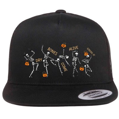 Dancing Skeleton Bible Verse Dry Bones Come Alive Christian Flatbill Hat