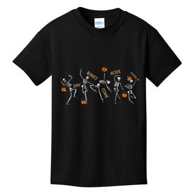 Dancing Skeleton Bible Verse Dry Bones Come Alive Christian Kids T-Shirt