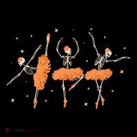 Dancing Skeleton Ballerina Ballet Dance Halloween Women Girl Sweat Tall T-Shirt