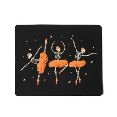 Dancing Skeleton Ballerina Ballet Dance Halloween Women Girl Sweat Mousepad