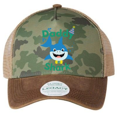 Daddy Shark Birthday Party Matching Family Legacy Tie Dye Trucker Hat