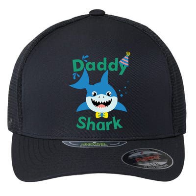 Daddy Shark Birthday Party Matching Family Flexfit Unipanel Trucker Cap