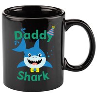 Daddy Shark Birthday Party Matching Family 11oz C Handle Ceramic Mug