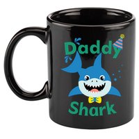 Daddy Shark Birthday Party Matching Family 11oz C Handle Ceramic Mug